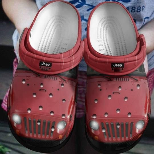 Red Jeep Limited Edition Crocs Clog Shoes