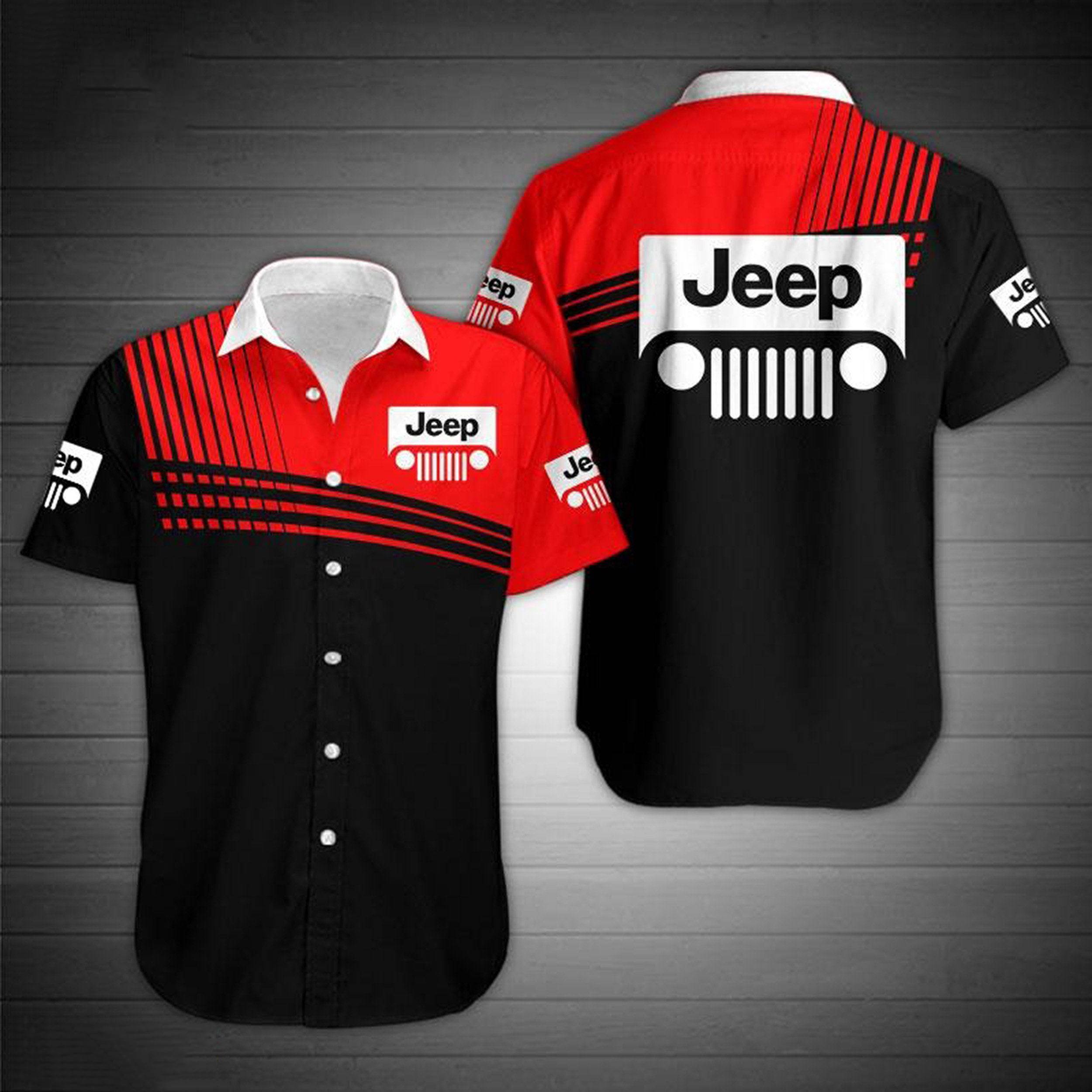 Jeep Summer Fashion Short Sleeve Gifts For Those You Love Hawaiian shirts