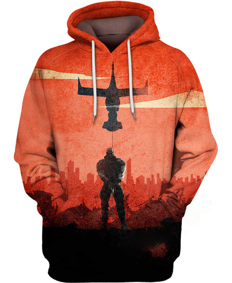 Jet Black Hoodie 3D