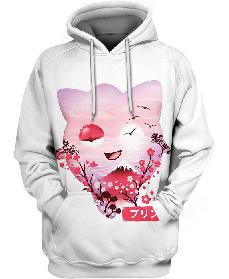 Jigglypuff Pokemon Hoodie 3D