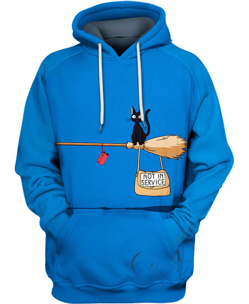 Jiji Cat Hoodie 3D