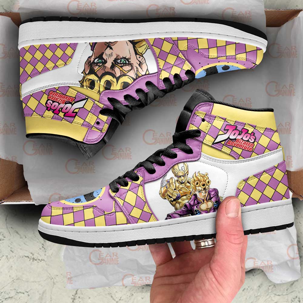 Jojo’s Bizarre Adventure Sneakers Giorno Giovanna Anime Air Jordan Shoes