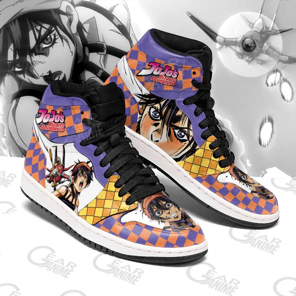 Jojo’s Bizarre Adventure Sneakers Narancia Ghirga Anime Air Jordan Shoes