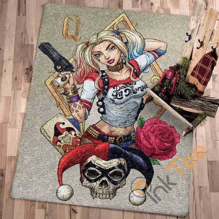 Joker Harley Quinn Area Rug