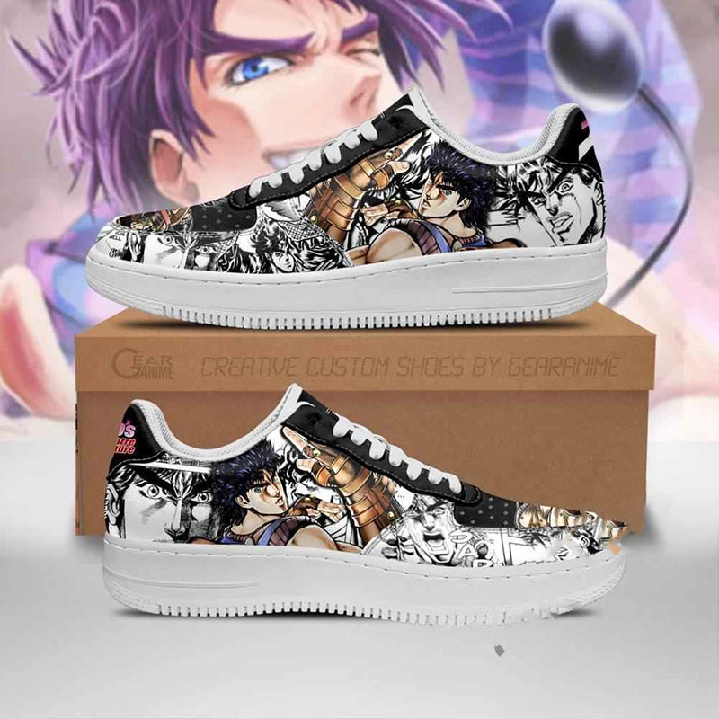 Jonathan Joestar Manga Style Jojo’s Anime Nike Air Force Shoes