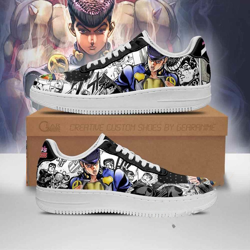 Josuke Higashikata Manga Style Jojo’s Anime Nike Air Force Shoes