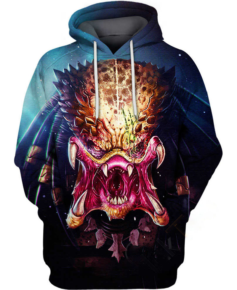 Jungle Hunter Head Hoodie 3D