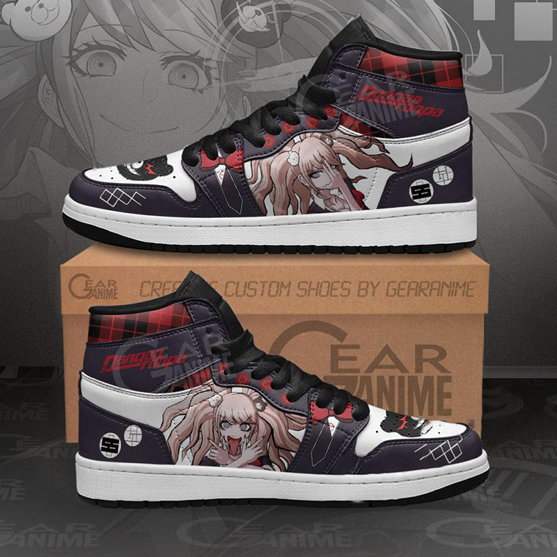 Junko Enoshima Sneakers Dangan Ronpa Custom Anime Air Jordan Shoes