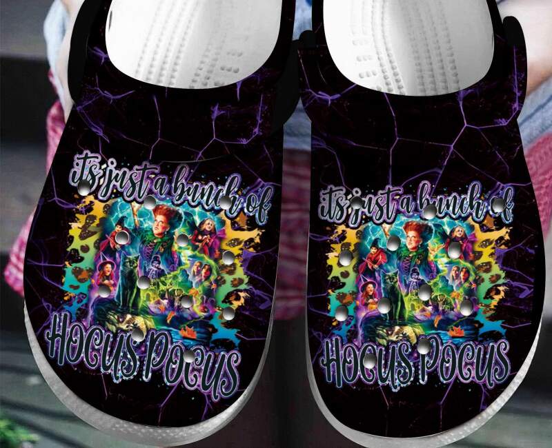 Just A Bunch Of Hocus Pocus Halloween Personalised Crocs Clog Shoes