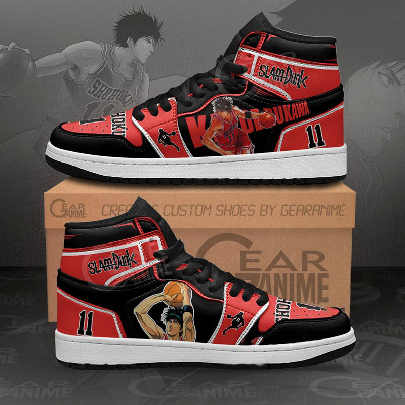 Kaede Rukawa Sneakers Slam Dunk Anime Air Jordan Shoes