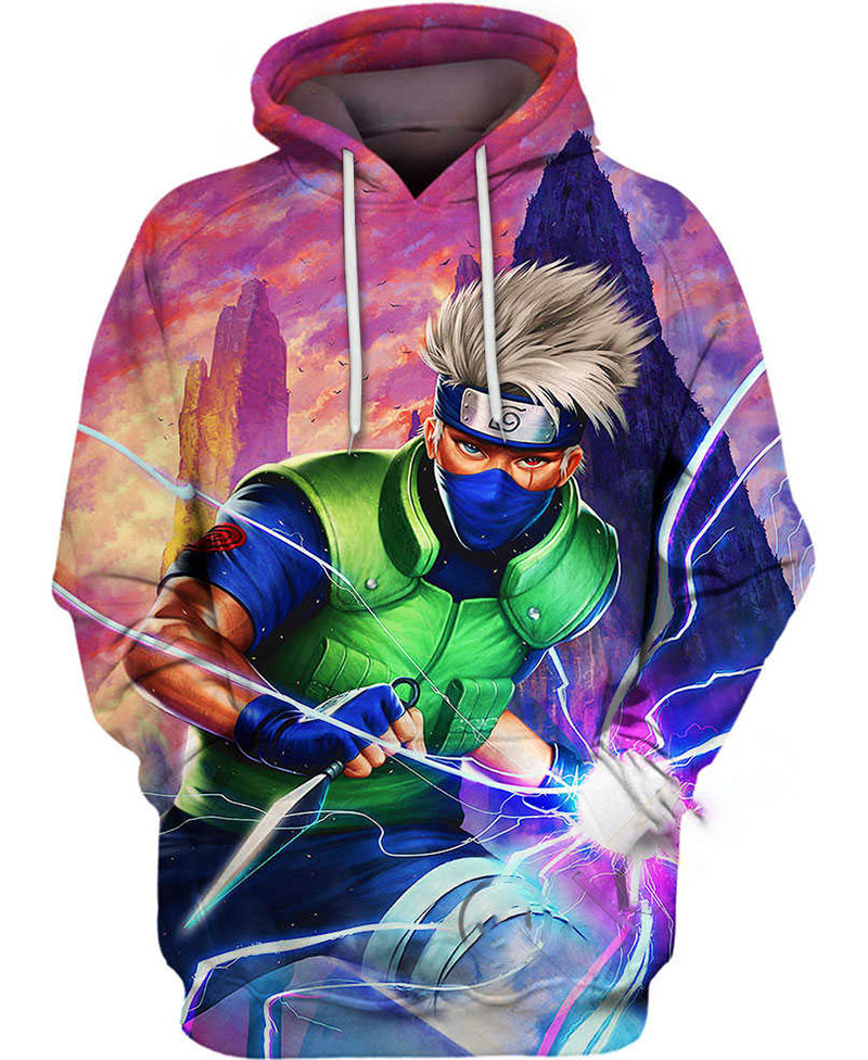 Kakashi Hatake Power Up Hoodie 3D