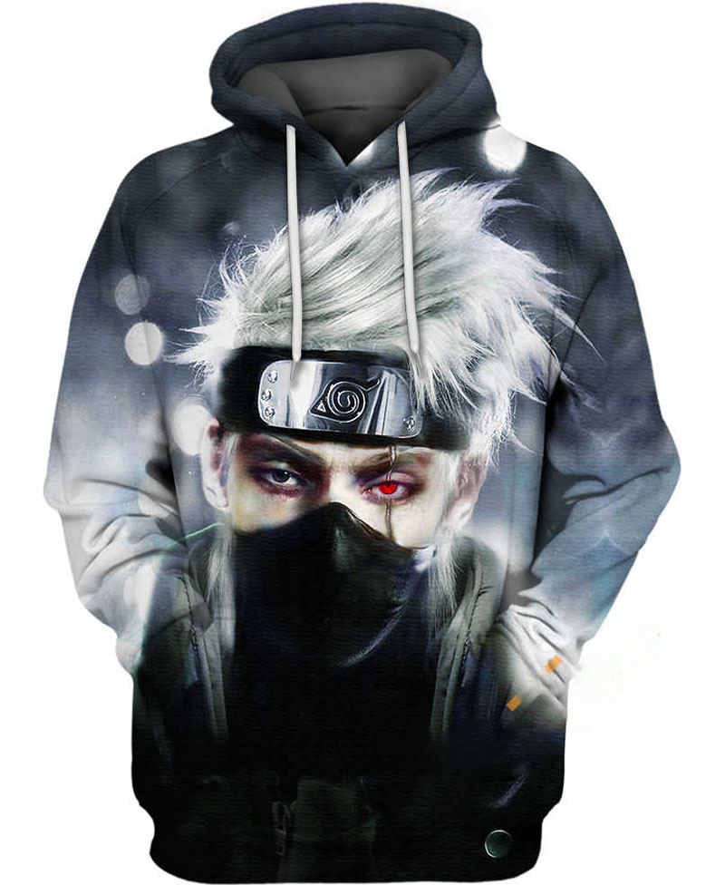 Kakashi Real Life Hoodie 3D
