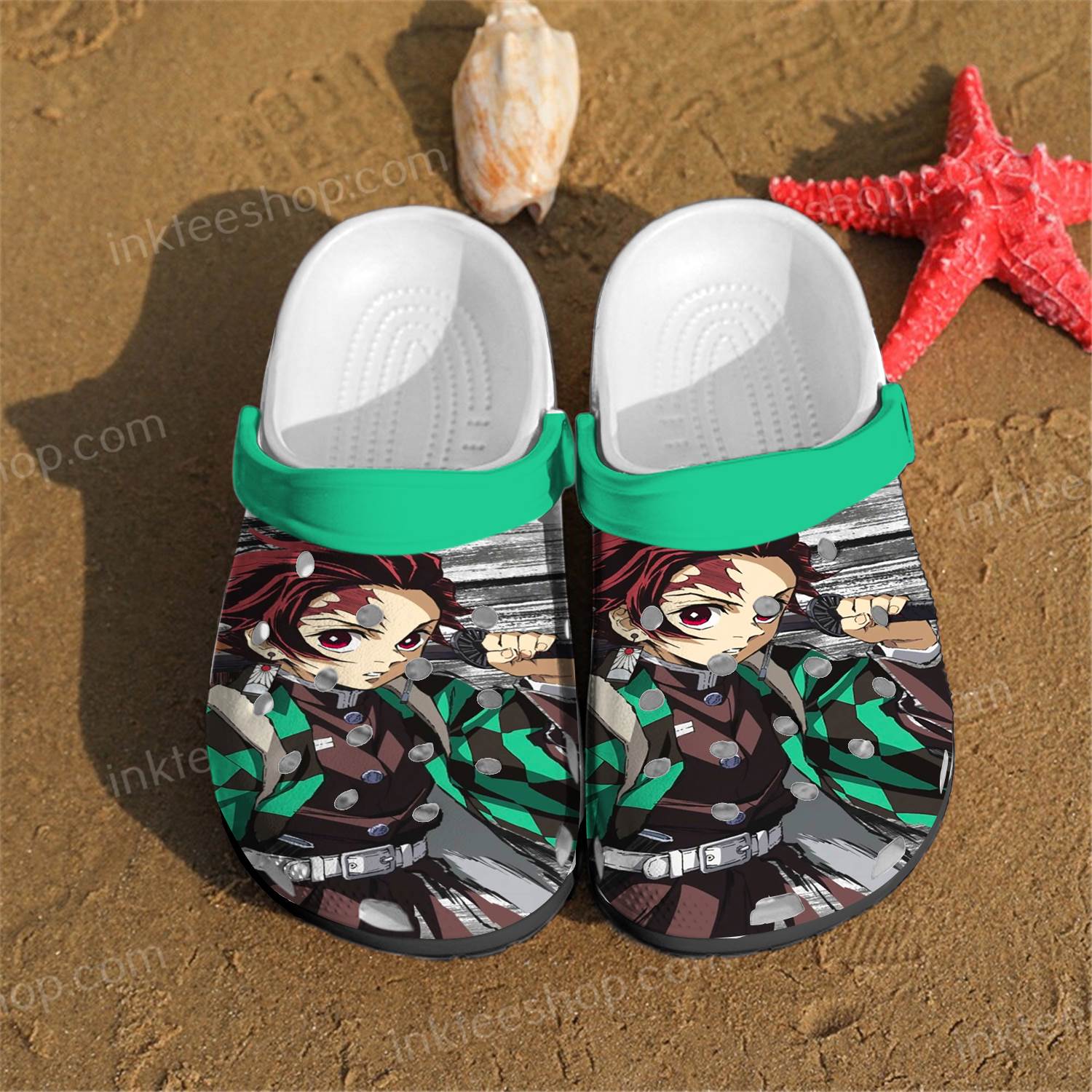 Kamado Tanjiro Demon Anime Crocs Clog Shoes