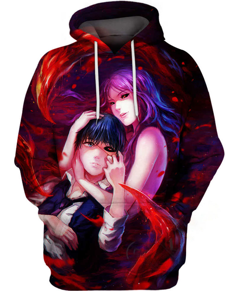 Kaneki And Rize Hoodie 3D