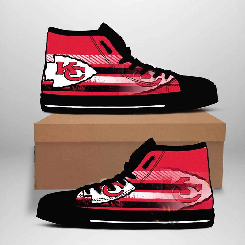 Kansas City Chiefs Nfl Football High Top Shoes