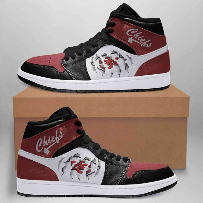 Kansas City Chiefs Nfl Outdoor Custom Air Jordan Shoes
