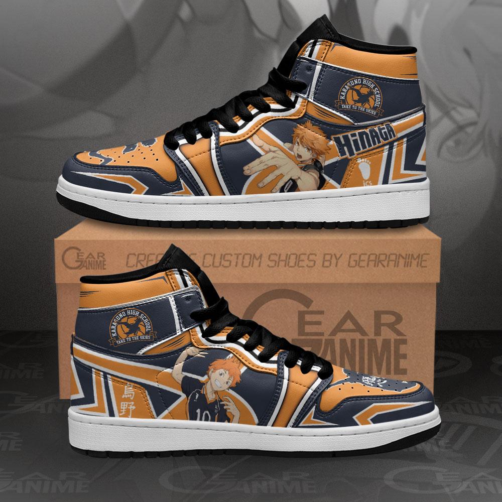 Karasuno Hinata Shoyo Sneakers Haikyuu Anime Air Jordan Shoes