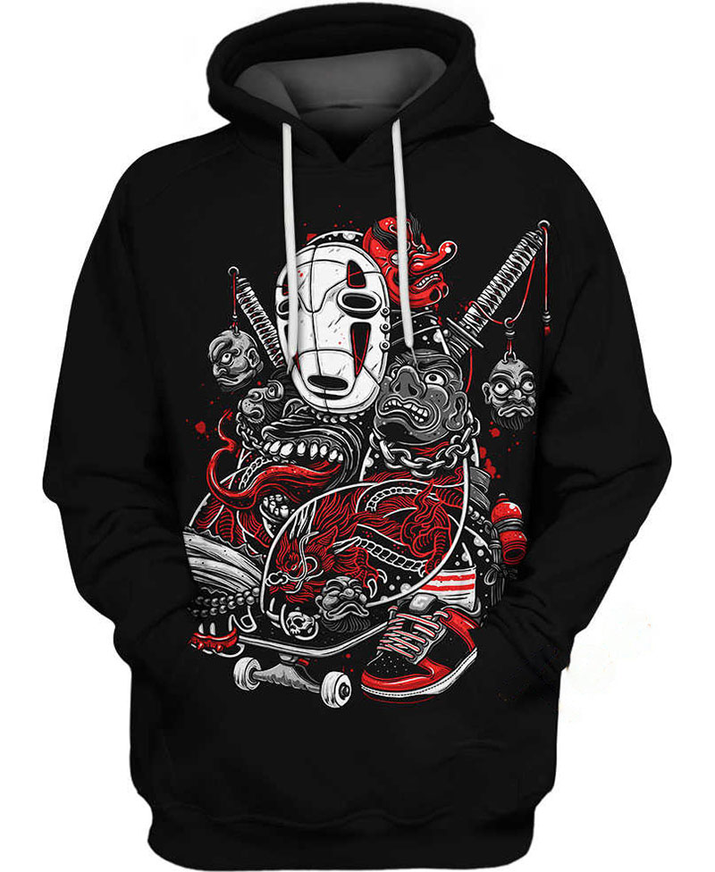 Kashira With No Face Hoodie 3D