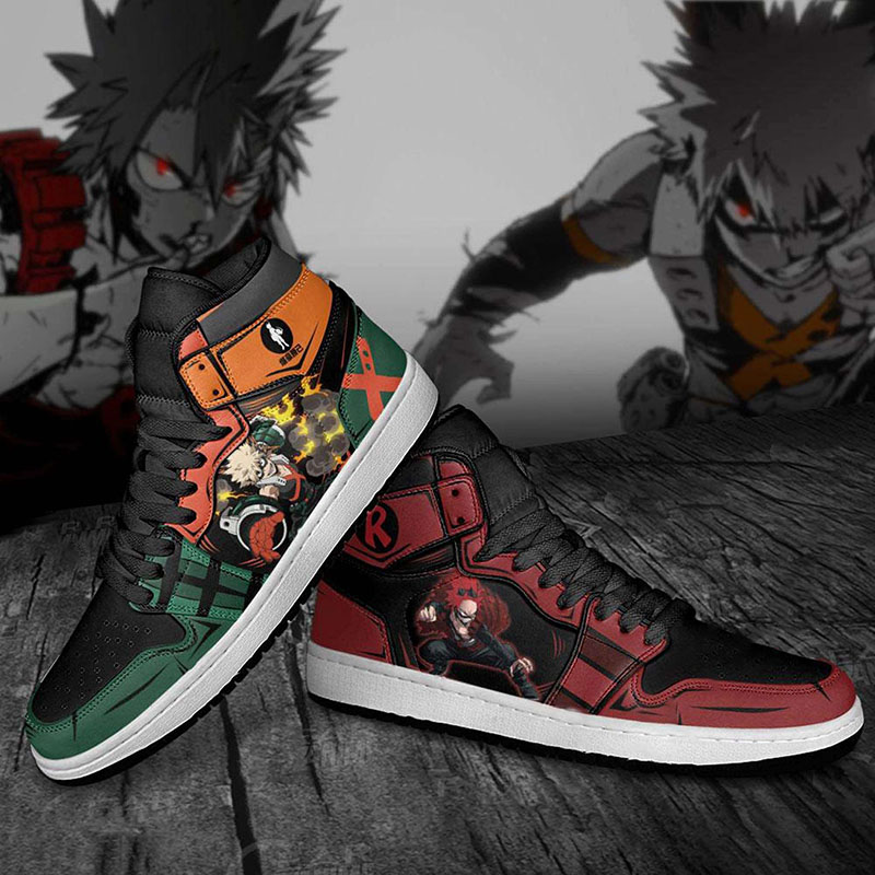 Katsuki Bakugo And Eijiro Kirishima My Hero Academia Air Jordan Shoes