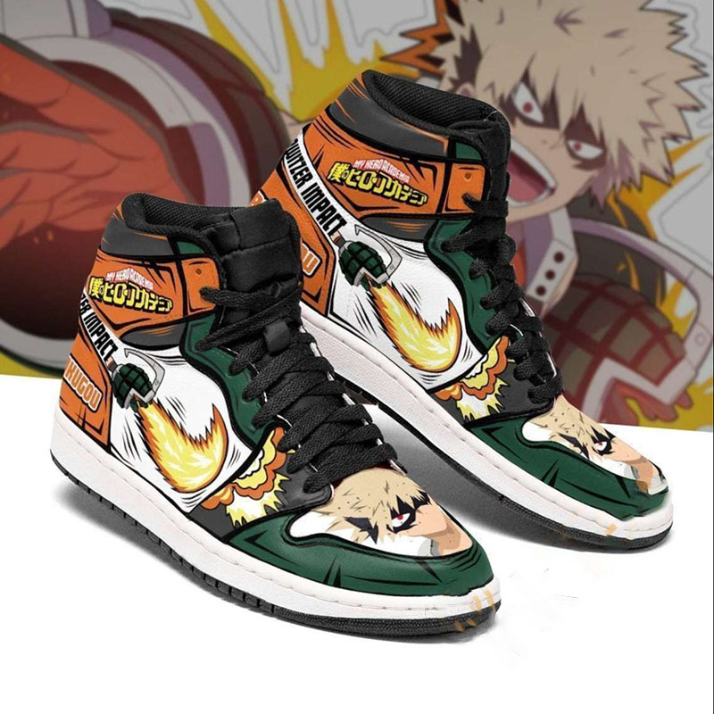 Katsuki Bakugou Skill My Hero Academia For Men And Women Personalized Air Jordan Shoes