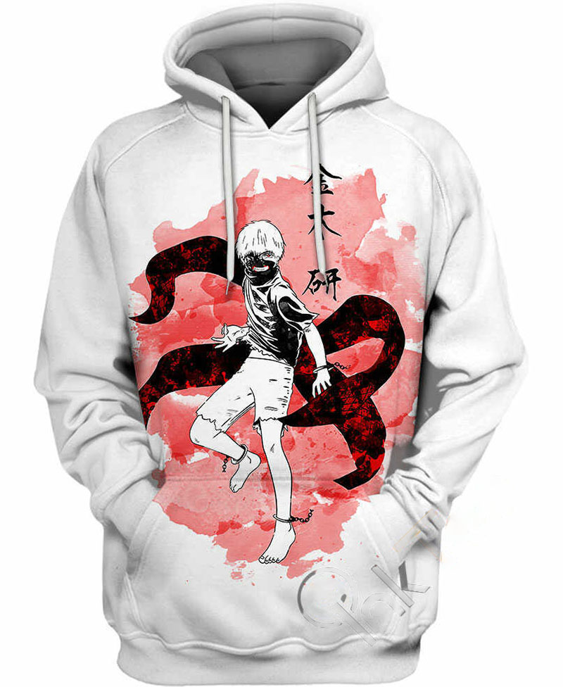 Ken Kaneki Hoodie 3D