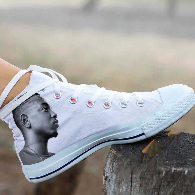 Kendrick Lamar Singer Rapper Music High Top Shoes