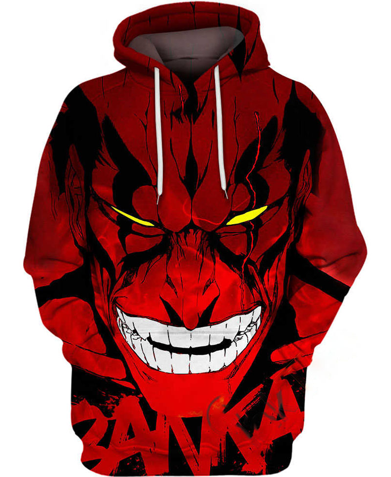 Kenpachi Ogre Hoodie 3D