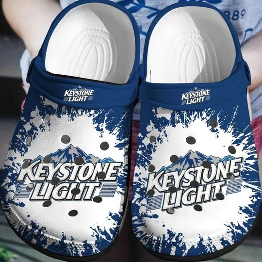 Keystone Light Beer Crocs Clog Shoes