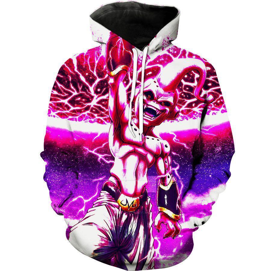 Kid Buu Destruction Alt Color Dragon Ball Z Boo Hoodie 3D
