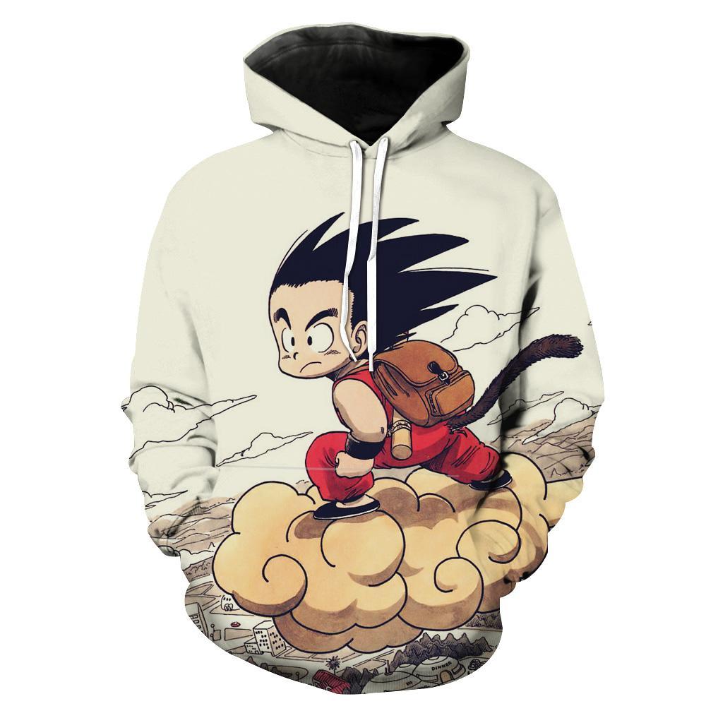 Kid Goku Nimbus Dragon Ball Kid Goku Hoodie 3D