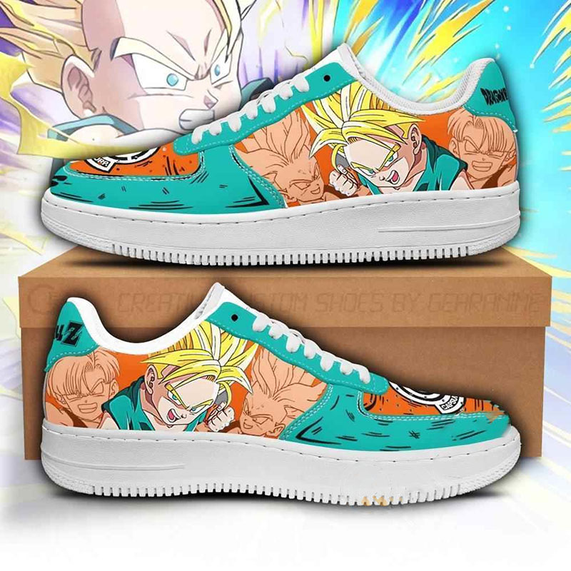 Kid Trunks Custom Dragon Ball Anime Nike Air Force Shoes