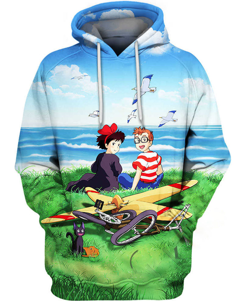 Kiki And Tombo Hoodie 3D