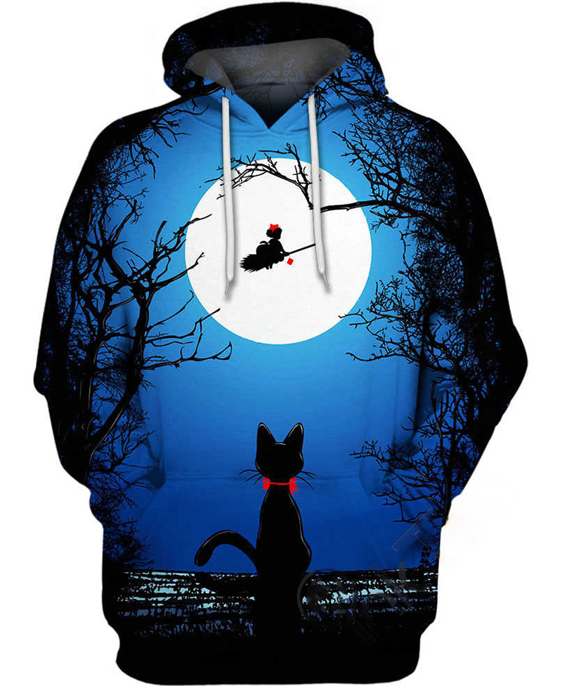 Kiki?s Delivery Service Moon Hoodie 3D