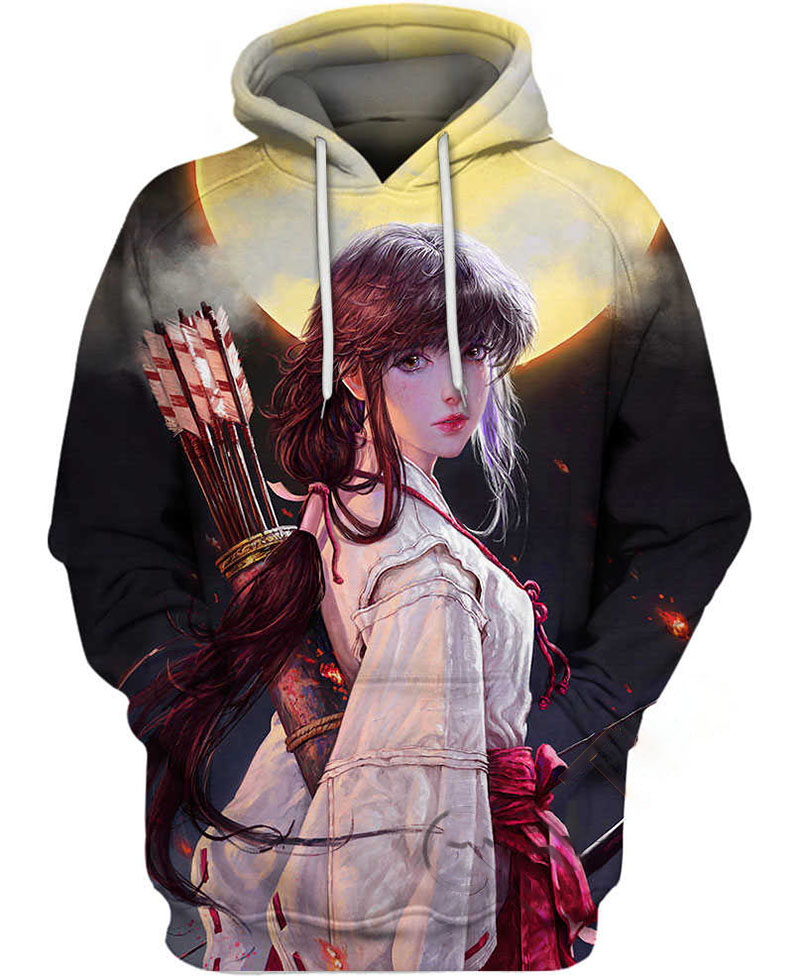 Kikyo Inuyasha Hoodie 3D