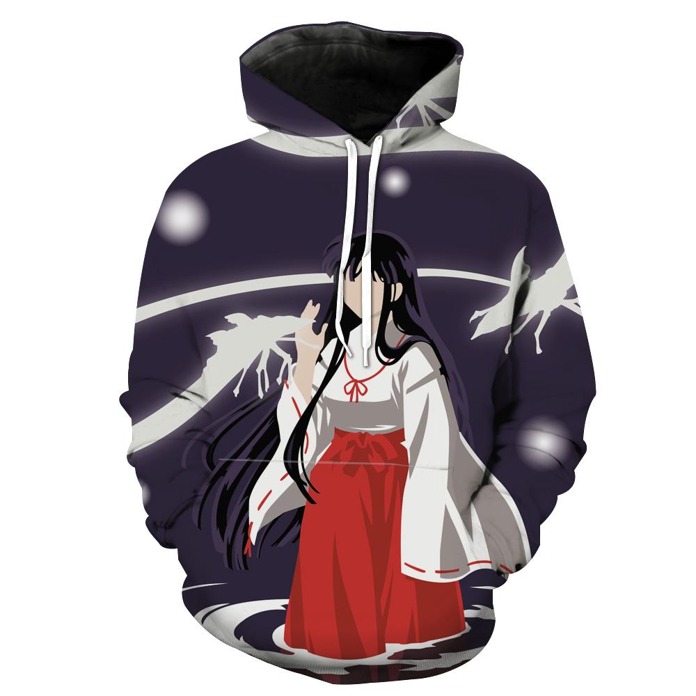 Kikyo Inuyasha Anime Hoodie 3D