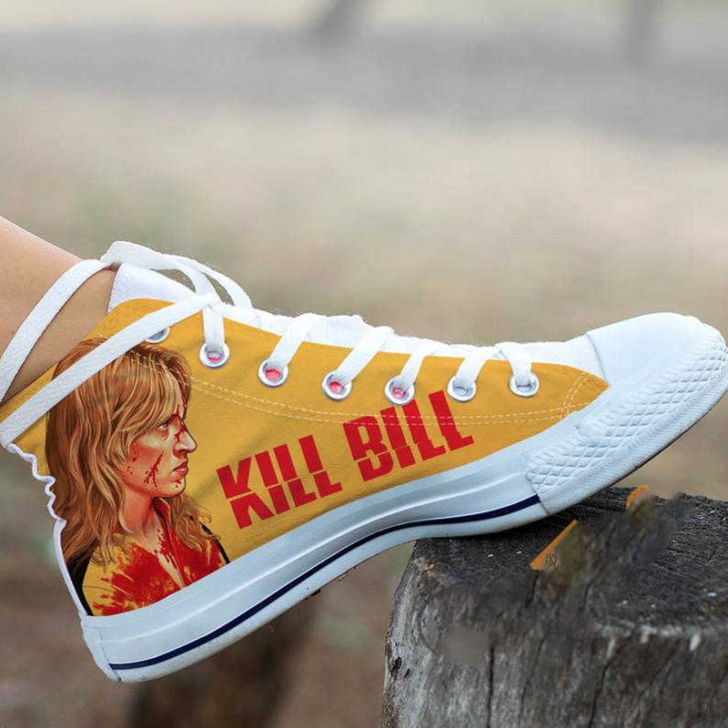 Kill Bill Custom Vintage Movie High Top Shoes