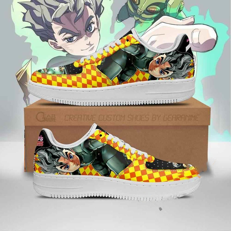 Koichi Hirose Jojo Anime Nike Air Force Shoes