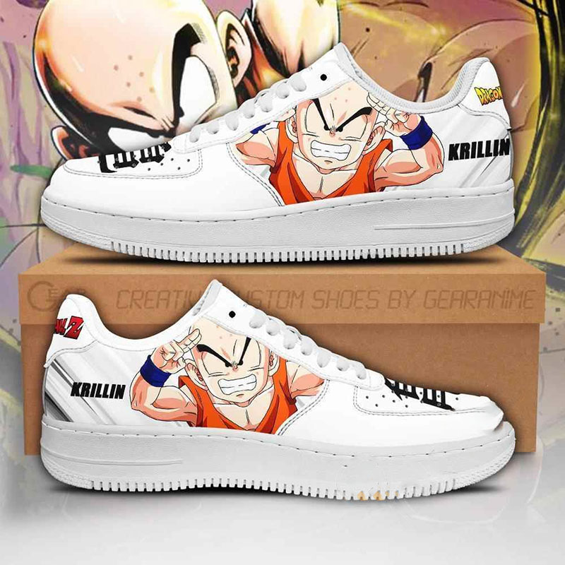 Krillin Custom Dragon Ball Z Anime Nike Air Force Shoes