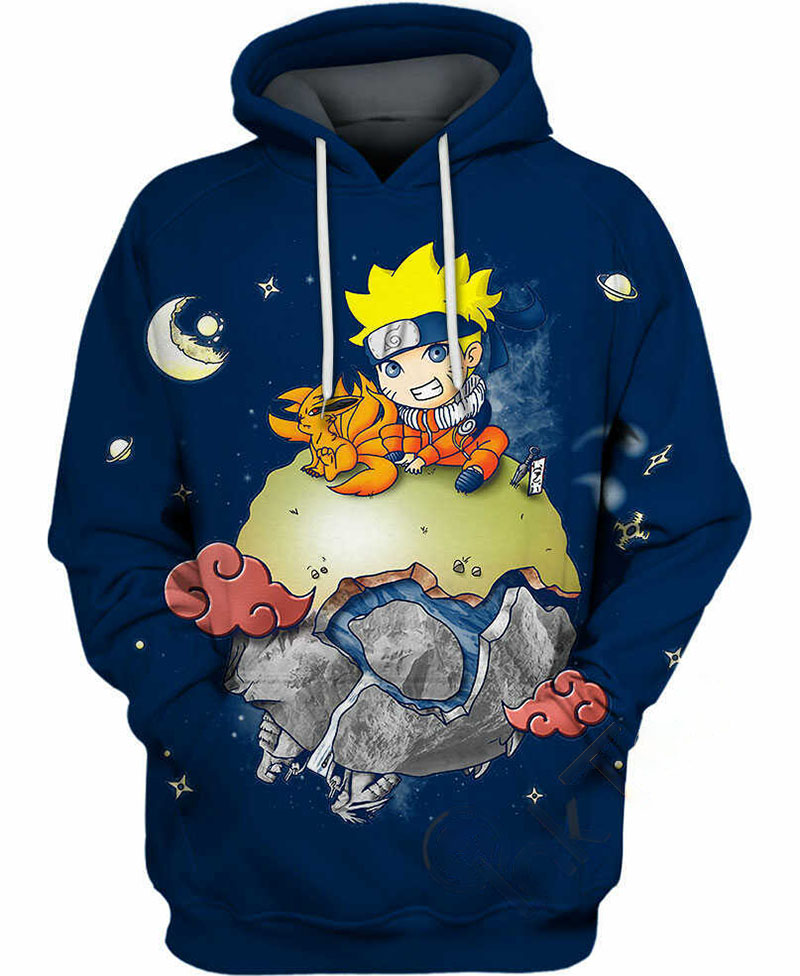 Kurama And Naruto Hoodie 3D