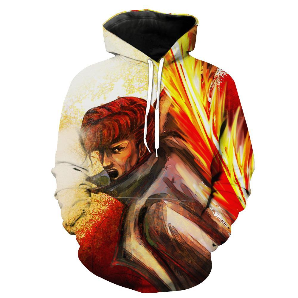 Kuwabara Yu Yu Hakusho Anime Hoodie 3D