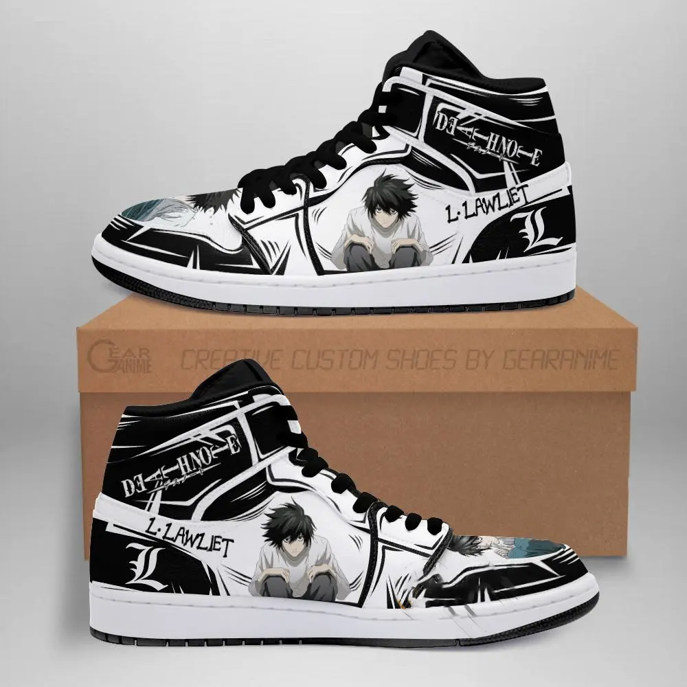L. Lawliet Custom Death Note Anime Amazon Air Jordan Shoes