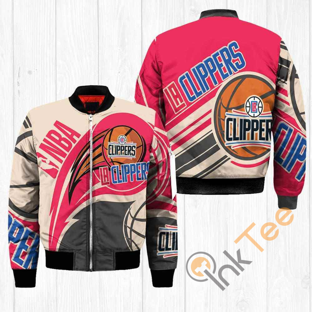 LA Clippers NBA Balls Apparel Best Christmas Gift For Fans Bomber Jacket