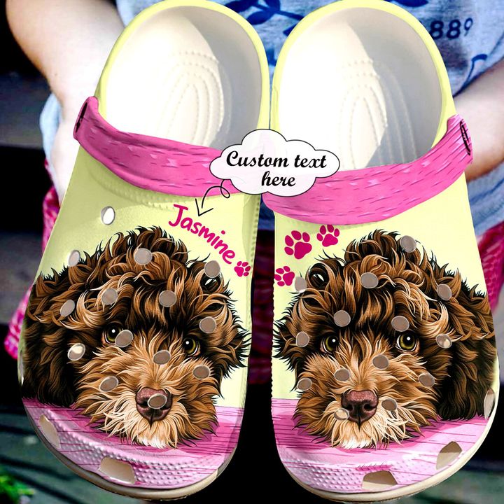 Labradoodle Fur Baby Crocs Clog Shoes
