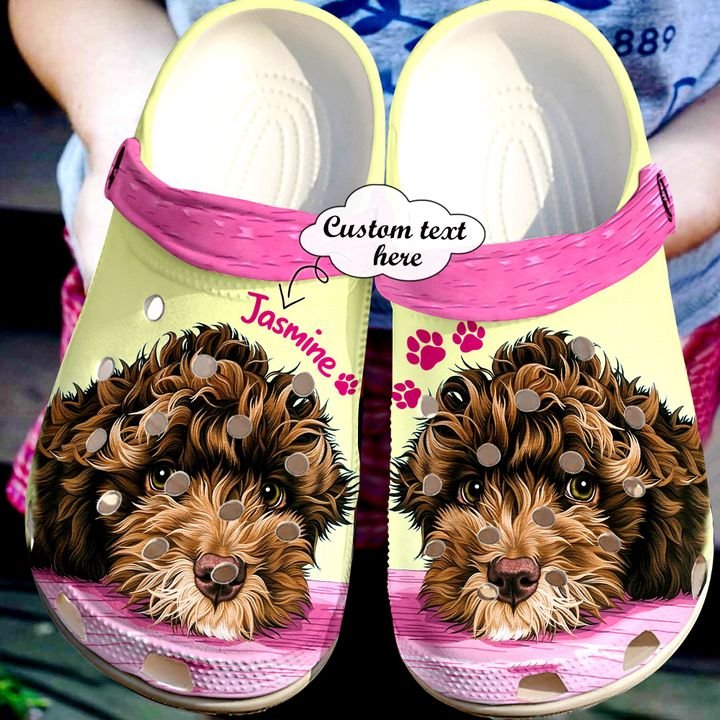 Labradoodle Personalized Fur Baby Crocs Clog Shoes