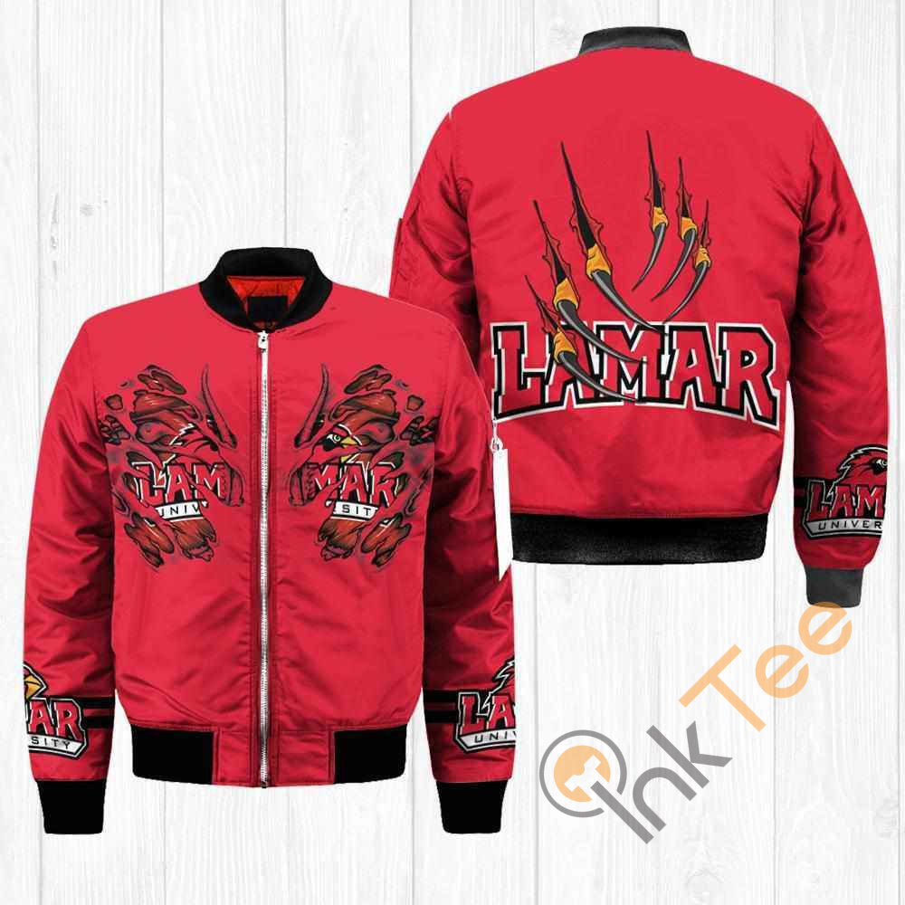 Lamar Cardinals NCAA Claws Apparel Best Christmas Gift For Fans Bomber Jacket