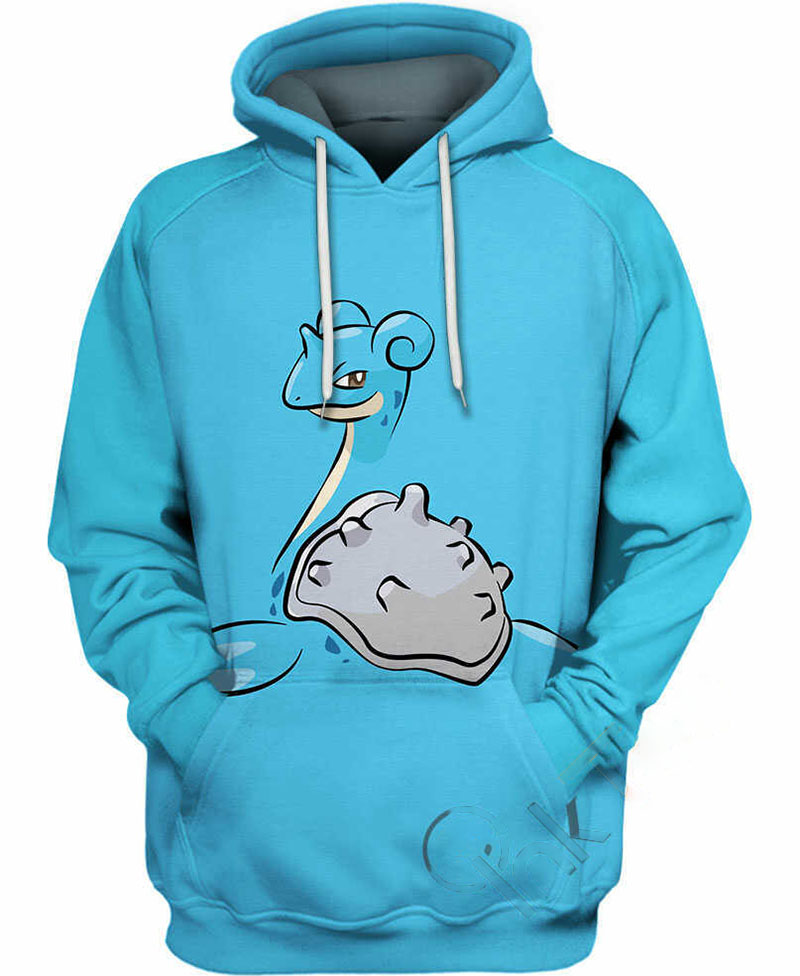 Lapras Pokemon Hoodie 3D