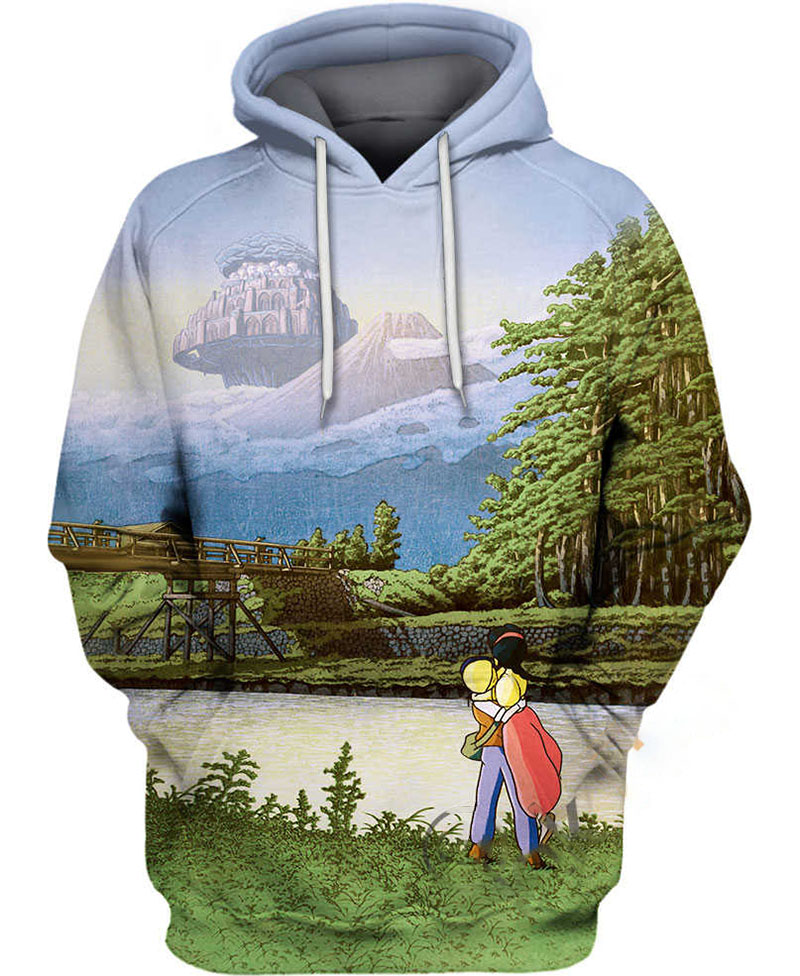 Laputa From Taganoura Bridge Hoodie 3D