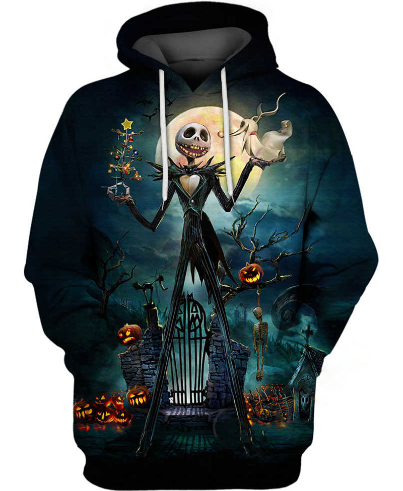 Late Night With Jack Skellington Hoodie 3D