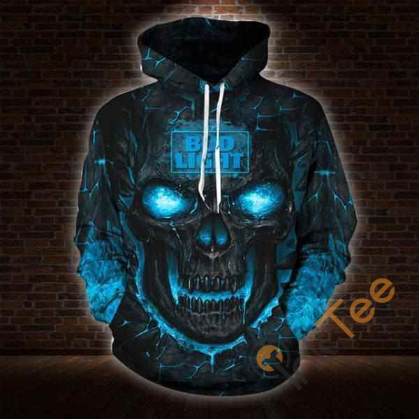 Lava Skull Bud Light Hoodie 3d
