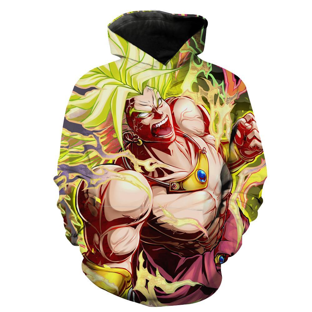 Legendary Super Saiyan Broly Dragon Ball Movie Hoodie 3D